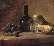 Jean Baptiste Simeon Chardin Still Life with Plums Spain oil painting artist